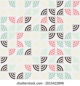 Abstract Geometric Pattern generative computational art illustration