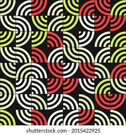 Abstract Geometric Pattern generative computational art illustration