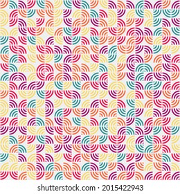 Abstract Geometric Pattern generative computational art illustration