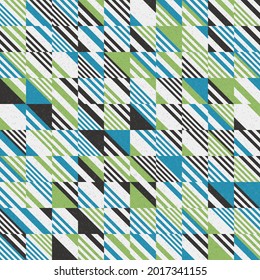 Abstract Geometric Pattern generative computational art illustration