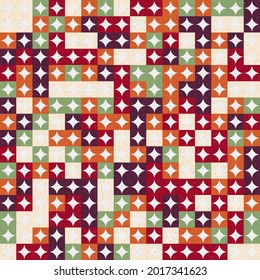 Abstract Geometric Pattern generative computational art illustration
