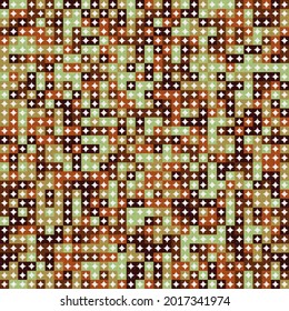 Abstract Geometric Pattern generative computational art illustration