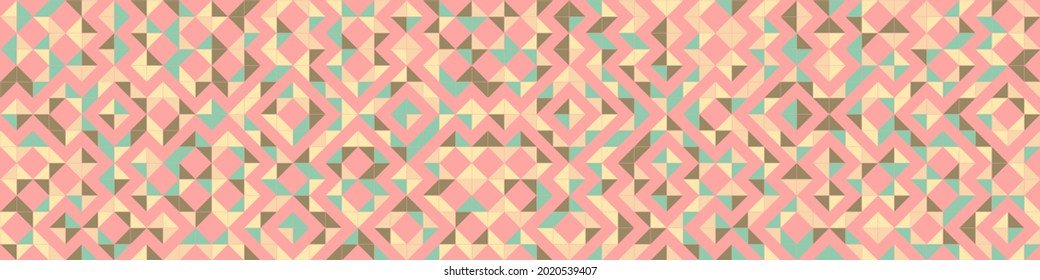 Abstract Geometric Pattern generative computational art illustration