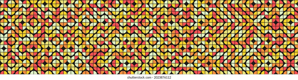 Abstract Geometric Pattern generative computational art illustration