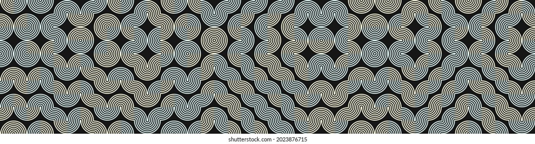 Abstract Geometric Pattern generative computational art illustration
