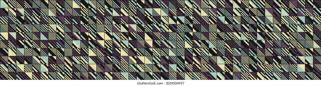 Abstract Geometric Pattern generative computational art illustration
