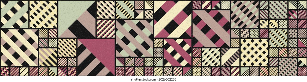 Abstract Geometric Pattern generative computational art illustration