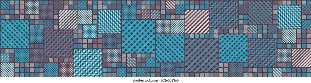 Abstract Geometric Pattern generative computational art illustration