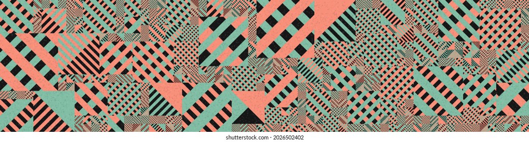 Abstract Geometric Pattern generative computational art illustration