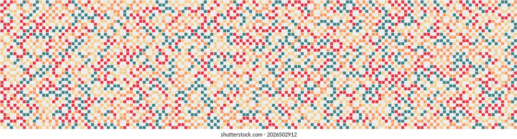 Abstract Geometric Pattern generative computational art illustration