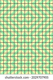 Abstract Geometric Pattern generative computational art illustration