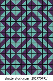 Abstract Geometric Pattern generative computational art illustration