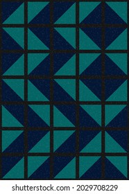 Abstract Geometric Pattern generative computational art illustration