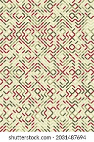 Abstract Geometric Pattern generative computational art illustration