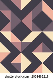 Abstract Geometric Pattern generative computational art illustration