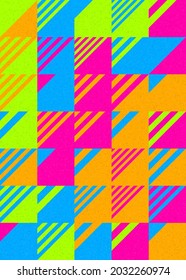 Abstract Geometric Pattern generative computational art illustration