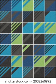 Abstract Geometric Pattern generative computational art illustration