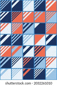 Abstract Geometric Pattern generative computational art illustration