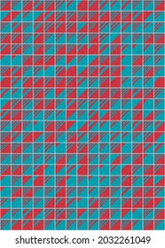 Abstract Geometric Pattern generative computational art illustration