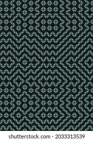 Abstract Geometric Pattern generative computational art illustration