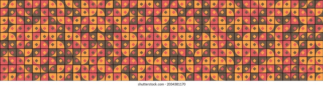 Abstract Geometric Pattern generative computational art illustration