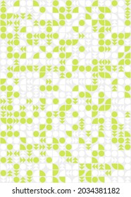 Abstract Geometric Pattern generative computational art illustration