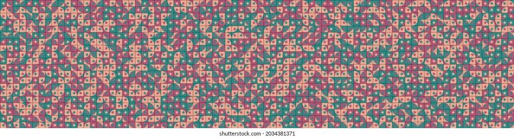 Abstract Geometric Pattern generative computational art illustration