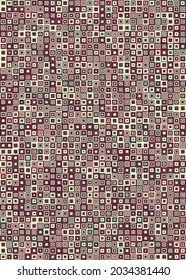 Abstract Geometric Pattern generative computational art illustration