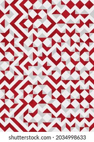 Abstract Geometric Pattern generative computational art illustration