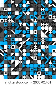 Abstract Geometric Pattern generative computational art illustration