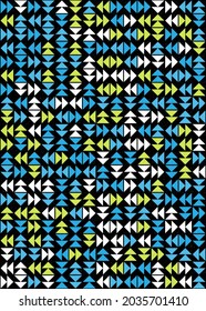 Abstract Geometric Pattern generative computational art illustration