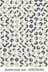 Abstract Geometric Pattern generative computational art illustration