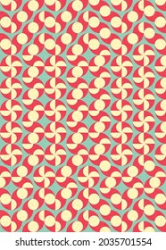 Abstract Geometric Pattern generative computational art illustration