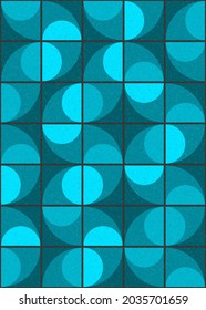 Abstract Geometric Pattern generative computational art illustration