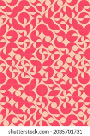Abstract Geometric Pattern generative computational art illustration