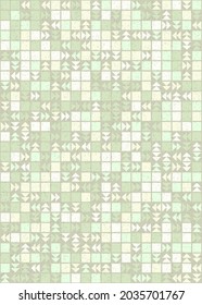 Abstract Geometric Pattern generative computational art illustration