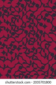 Abstract Geometric Pattern generative computational art illustration
