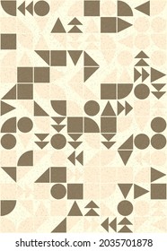 Abstract Geometric Pattern generative computational art illustration