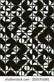 Abstract Geometric Pattern generative computational art illustration