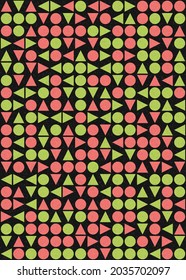 Abstract Geometric Pattern generative computational art illustration
