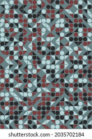 Abstract Geometric Pattern generative computational art illustration