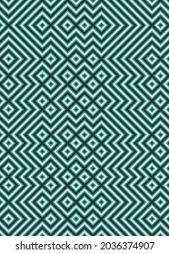 Abstract Geometric Pattern generative computational art illustration