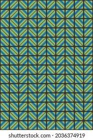 Abstract Geometric Pattern generative computational art illustration