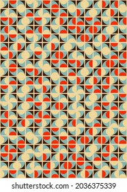 Abstract Geometric Pattern generative computational art illustration