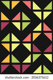 Abstract Geometric Pattern generative computational art illustration