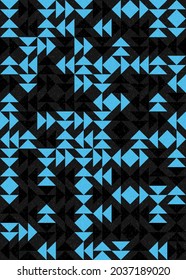 Abstract Geometric Pattern generative computational art illustration
