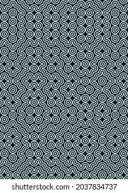 Abstract Geometric Pattern generative computational art illustration