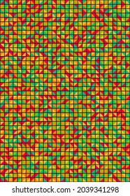 Abstract Geometric Pattern generative computational art illustration
