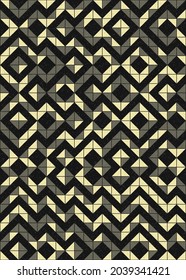 Abstract Geometric Pattern generative computational art illustration