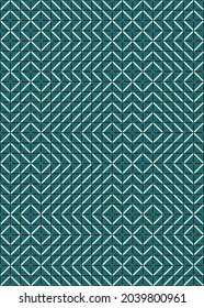 Abstract Geometric Pattern generative computational art illustration